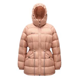 LINC金羽杰2024年秋季新品轻薄中长款连帽收腰羽绒服女Y24303147