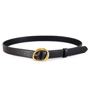 细皮带女真皮设计感小众复古百搭头层牛皮腰带女款配裙子牛仔裤带