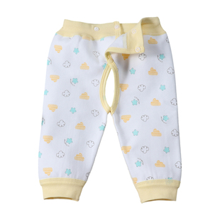 新生婴儿加绒保暖裤冬男女宝宝可调节开裆裤打底小龄儿童春秋单穿