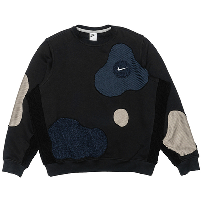 Nike/耐克 Remake 材质撞色拼接 圆领加绒卫衣男女同款 ENCOMPASS