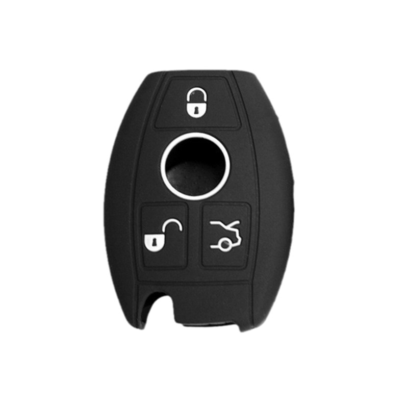 适用奔驰C260L卡通GLE350车钥匙套GLA200女C级GLC300L硅胶保护套