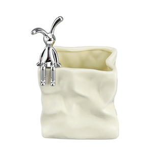 北欧化妆刷收纳筒桌面茶几遥控器口红眉笔梳子办公室笔筒家居摆件