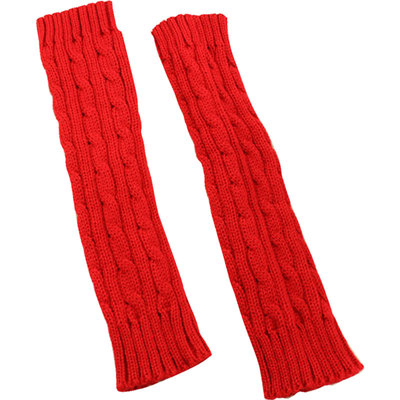 冬季保暖麻花袖套毛线手臂套手套