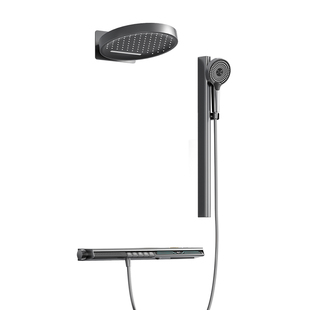 德希顿6098腰喷按摩花洒家用淋浴套装增压喷枪暗装浴室收纳置物架