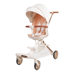 宝宝好V16C遛娃轻便可折叠婴儿推车可坐可躺双向高景观溜娃车