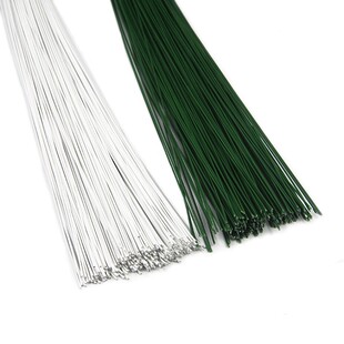 婚庆真丝花铁丝材料手工制作绣球花翻糖蛋糕插件18号白色包胶花杆