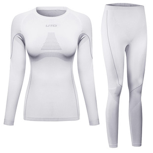 UTO悠途滑雪速干衣女户外保暖内衣男运动排汗透气功能压缩衣套装