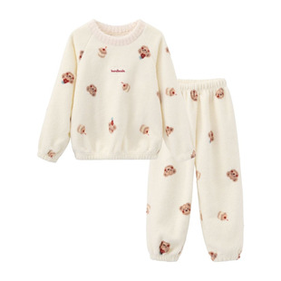 女童睡衣冬2026新款儿童冬季珊瑚绒小女孩男大童加厚法兰绒家居服