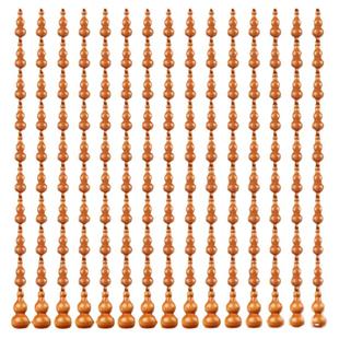 保真全桃木珠帘葫芦门帘客厅隔断帘卧室弧形室内设计免打孔装饰