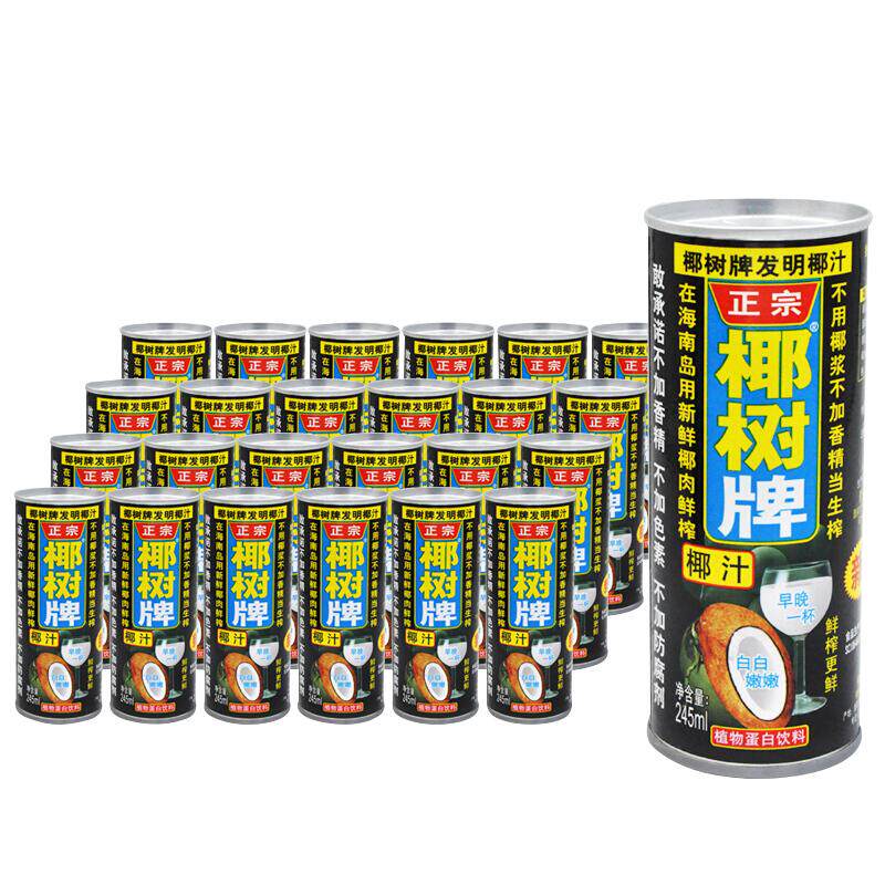 椰树椰汁正宗椰汁245ml*24罐植物蛋白椰奶海南特产