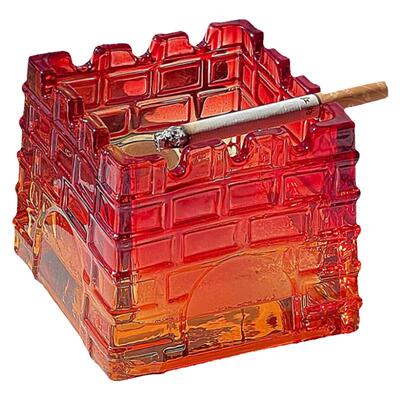 高颜值个性时尚彩绘城堡烟灰缸