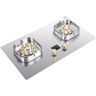 好太太燃气灶双灶不锈钢家用液化气天然气台嵌入式定时猛火煤气灶