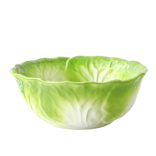 网红陶瓷白菜面碗创意手柄碗吃泡面碗米饭碗沙拉碗螺蛳粉碗大汤碗