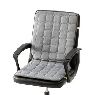 加热坐垫办公室座椅垫取暖神器秋冬季发热垫暖垫靠背一体电热坐垫