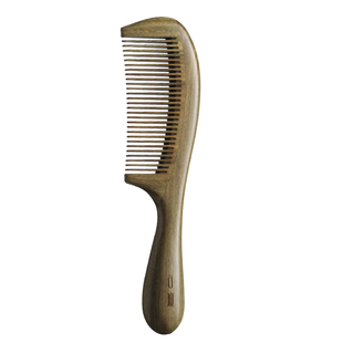 古迪天然正品绿檀木梳子男女士专用防静电脱发家用经络按摩头皮梳