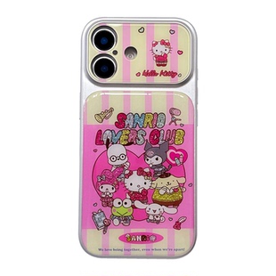 HELLO KITTY凯蒂猫美乐蒂适用iPhone17ProMax手机壳苹果16pro保护套个性时尚闪粉15/14PM外壳i17软壳库洛米13