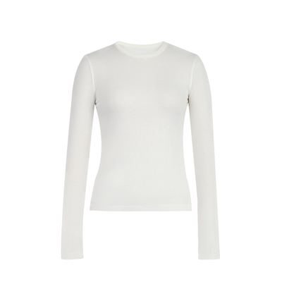 alex stevens春秋新款圆领长袖内搭T恤女修身显瘦打底衫正肩上衣