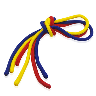 三绳连锁 三色大连环 高质量三连彩绳串联的绳子舞台才艺表演道具