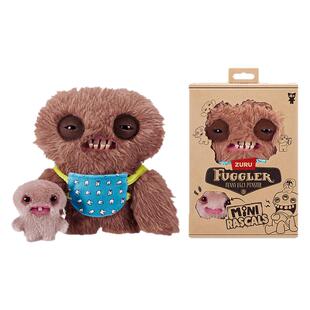 Fuggler官方正版萌牙怪兽遛娃系列毛绒玩偶丑萌搞怪潮玩公仔玩具