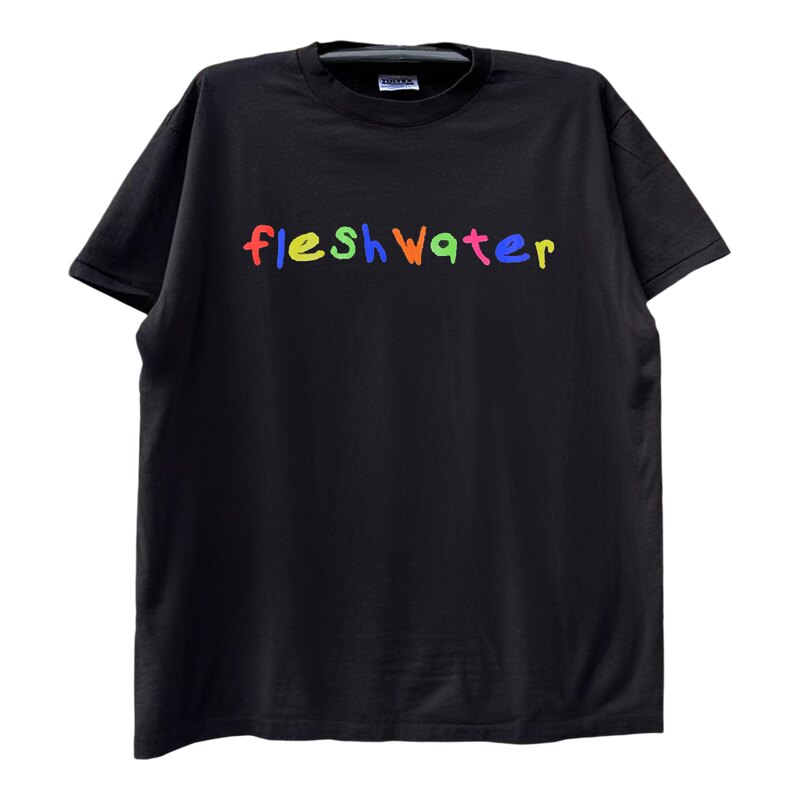 Fleshwater摇滚乐队美式街头休闲风vintage古着高级感hiphop半袖