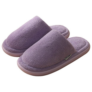 毛绒棉拖鞋秋冬季室内家居男女士家用毛拖鞋地板软底防滑加绒保暖