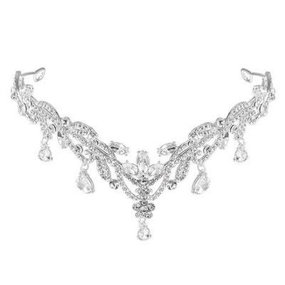 气质小众儿童公主额头链发饰女童女孩演出表演舞蹈造型礼服头饰品