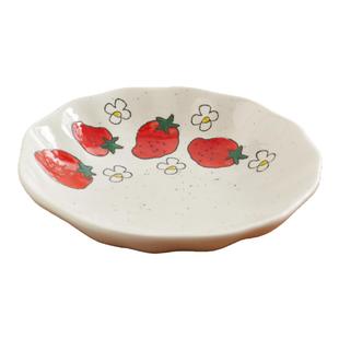 肆月特别好看的大盘子家用深盘陶瓷餐盘装菜仪式感餐具菜盘ins风