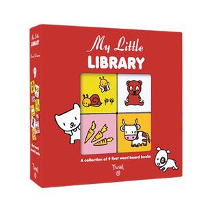 【自营】英文原版 My Little Library 我的盒装小书 9册礼盒装 可拼图手掌书 亲子互动绘本 培养整理习惯 Twirl