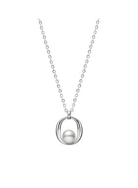 日潮跑腿MIKIMOTO Akoya珍珠银质项链锁骨链御木本银色礼物吊坠