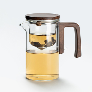 福容2025新款飘逸杯泡茶壶磁吸泡茶器茶水分离茶杯子高端家用玻璃