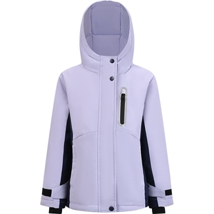 本来BENLAI女童防泼水防风耐污拼色羽绒服外套25秋新款BTA150027