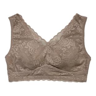 睡眠内衣5501大胸显小蕾丝背心式女士大码聚拢收副乳无钢圈文胸罩