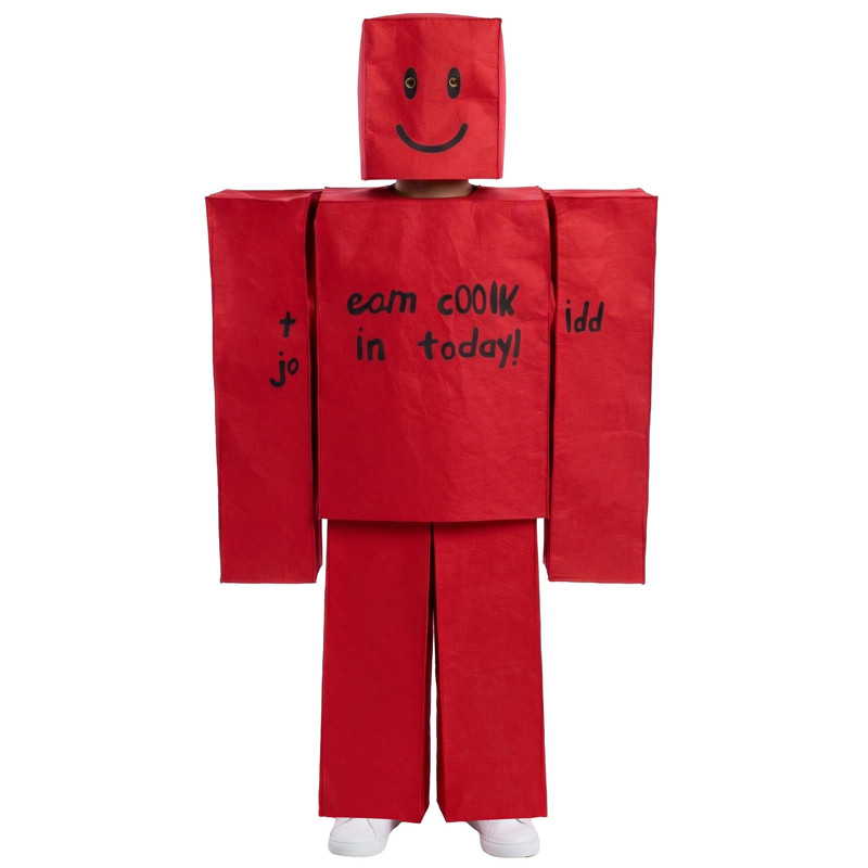 儿童Roblox游戏cos服Noob方块人