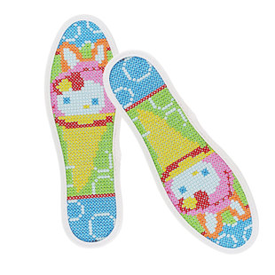 儿童鞋垫十字绣成品仿手工自己绣卡通图案小码鞋垫2025年新款棉布