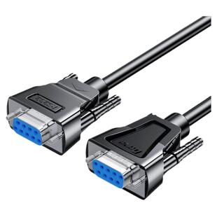 帝特DT-9005A/B/C直通线RS232/485/422/TTL串口转接延长线DB9双头DT-9006A/B/C公对公对母对母23交叉转换线