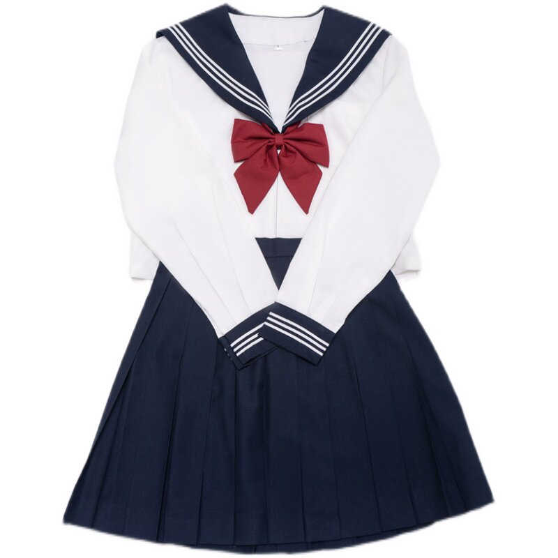 惊雷jk制服水手服女子日系学院风刺绣原创基础款短袖学生现货辣妹