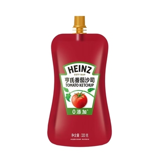 亨氏番茄沙司320g*2袋装挤压式家用蕃茄酱三明治薯条手抓饼调味酱