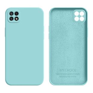 适用于三星A22手机壳Galaxy a22 5G版保护套4g魔方直边A23液态壳全包镜头硅胶壳超薄简约网红女时尚送钢化膜