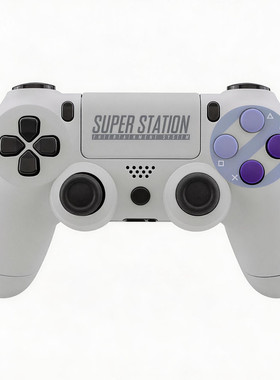 eXtremeRate易极改 PS4手柄标准版替换改装全套壳SNES复古经典款附DIY安装工具适用于DS4手柄CUH-ZCT2型号