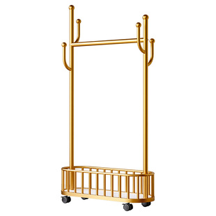 不占空间衣帽架落地卧室挂衣架移动衣服置物架轻奢家用室内晾衣架