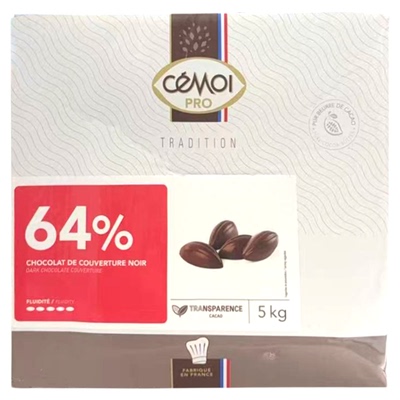 赛梦64%黑巧克力粒5kg