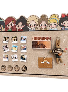 免打孔毛毡板墙贴照片墙展示墙