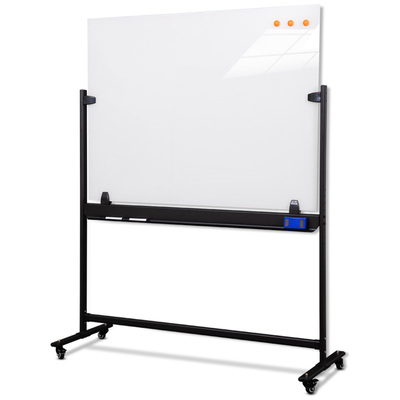 齐富办公支架式H型钢化玻璃白板