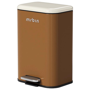 麦桶桶脚踏垃圾桶家用新款中古客厅厨房高颜值带盖卧室复古ins风