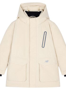 Newbalance童装中长款保暖羽绒服