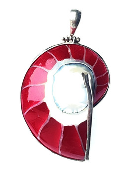 海外男女情侣款925银深海贝项坠