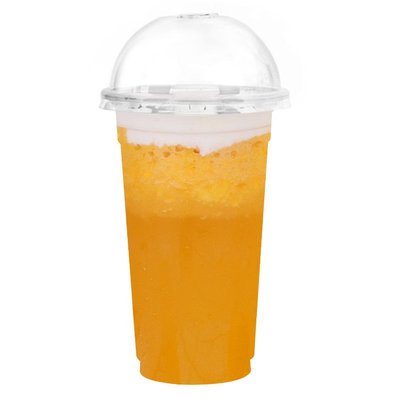 98口径一次性奶茶杯摆摊外卖透明1000只柠檬茶果汁饮料杯塑料杯子