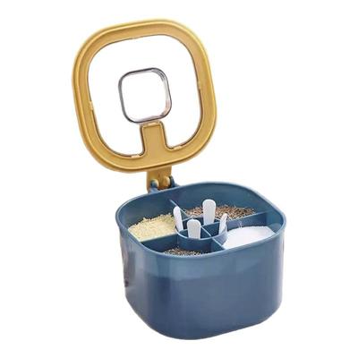 厨房调料盒家用高端一体多格收纳大容量密封防潮盐罐调料罐