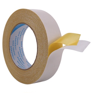 布基地毯双面胶带 高粘性 纸箱印刷 贴版 柔性版 毛毯 黄色强力10