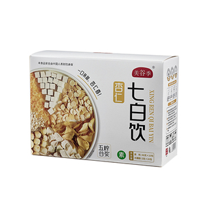 杏仁七白饮美谷季官方旗舰店正品茯苓山药南杏仁粉早餐点心原食材